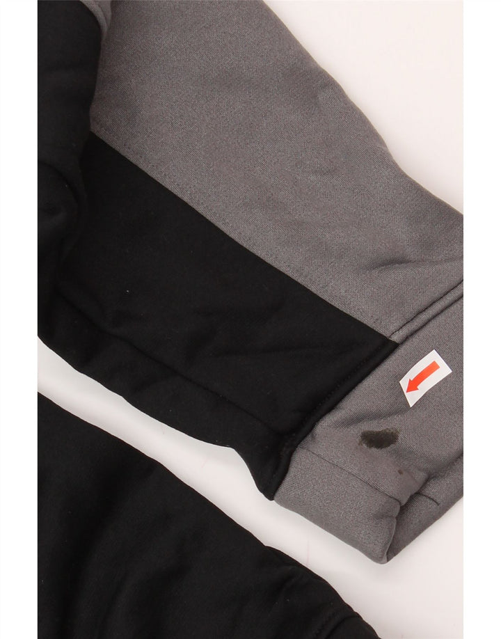 UNDER ARMOUR Mens Graphic Zip Hoodie Sweater Medium Black Colourblock Vintage Under Armour and Second-Hand Under Armour from Messina Hembry 