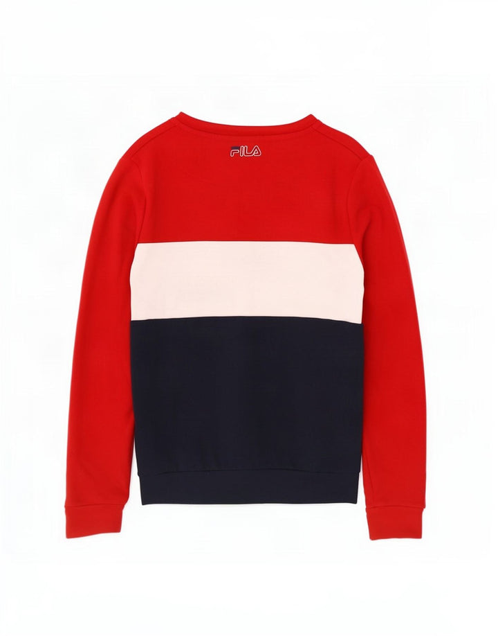 Felpa da donna Fila Jumper UK 14 Medium multicolore Colourblock