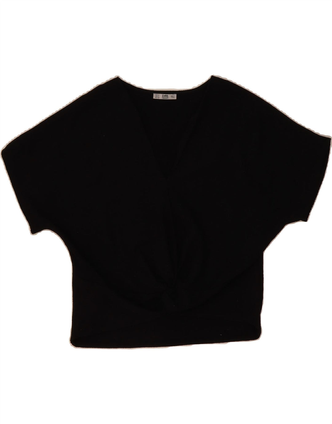 ZARA Womens Blouse Top UK 10 Small Black Vintage Zara and Second-Hand Zara from Messina Hembry 
