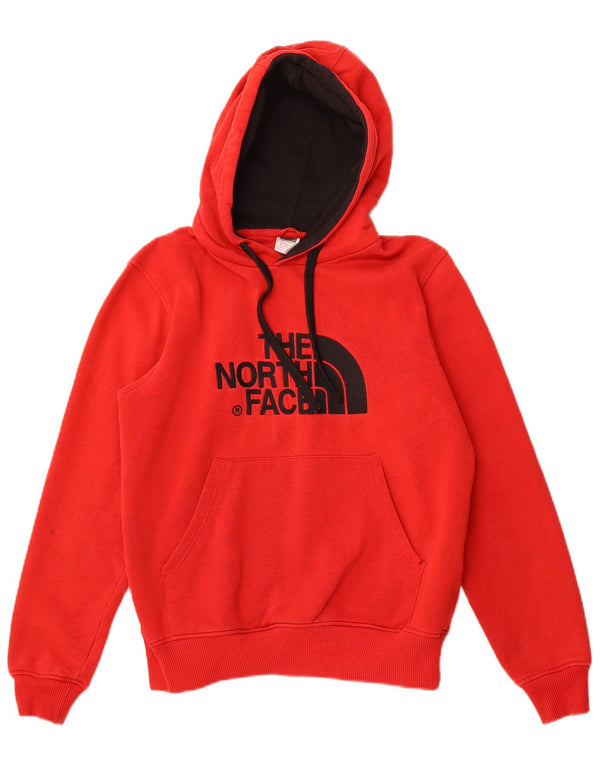 THE NORTH FACE Felpa con cappuccio grafica da uomo piccola in cotone rosso