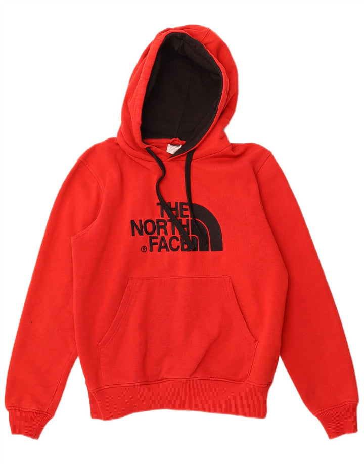 THE NORTH FACE Felpa con cappuccio grafica da uomo piccola in cotone rosso