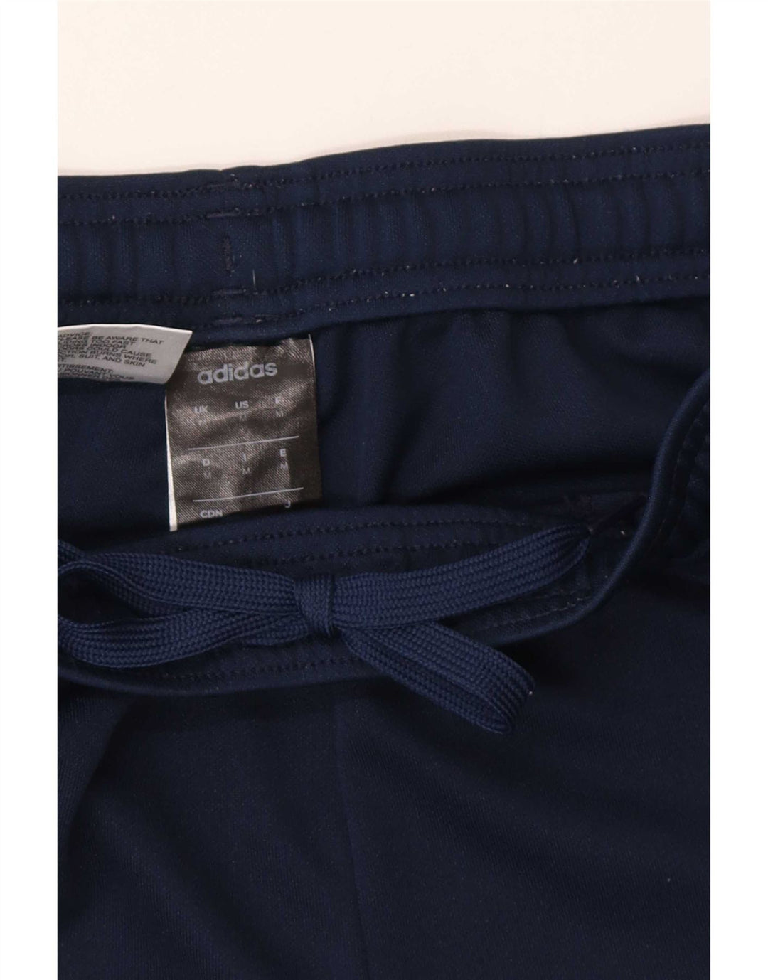 Pantaloni da tuta da uomo Adidas medi in poliestere blu navy