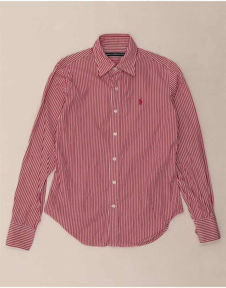 Camicia da donna RALPH LAUREN US 4 Small in cotone a righe rosse