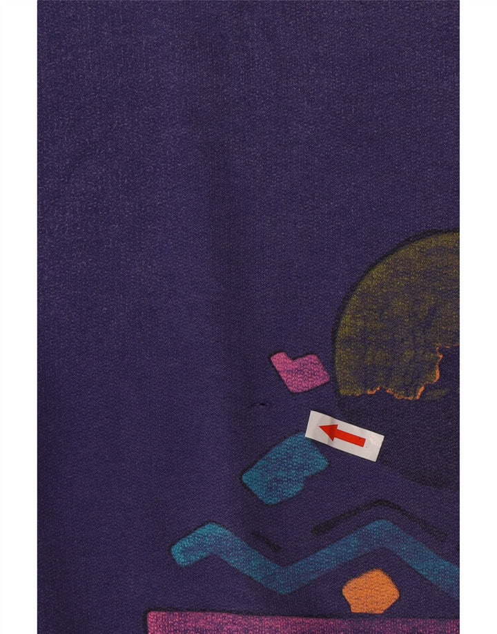 Felpa grafica da uomo Puma Maglione grande viola color block
