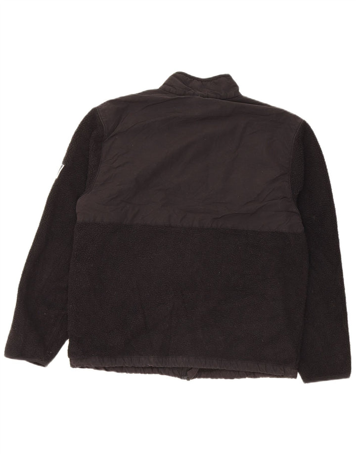 Giacca in pile da donna Marks & Spencer UK 14 poliestere nero medio
