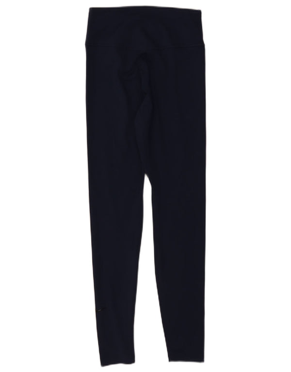 Leggings da donna Nike UK 8 Small Navy Blue Poliestere Sports