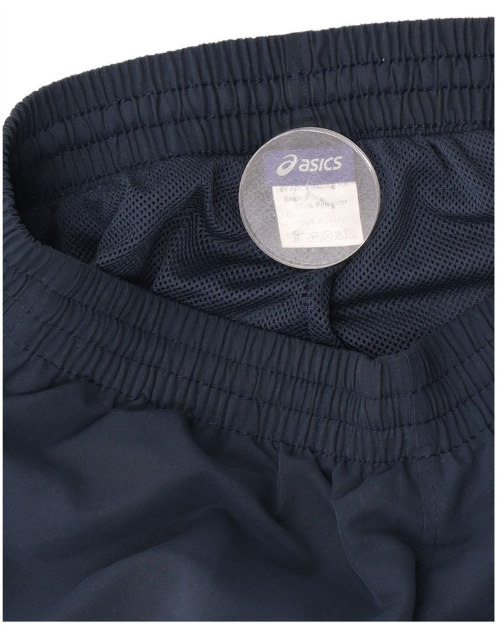 Pantaloni da tuta da uomo Asics medi in poliestere blu navy
