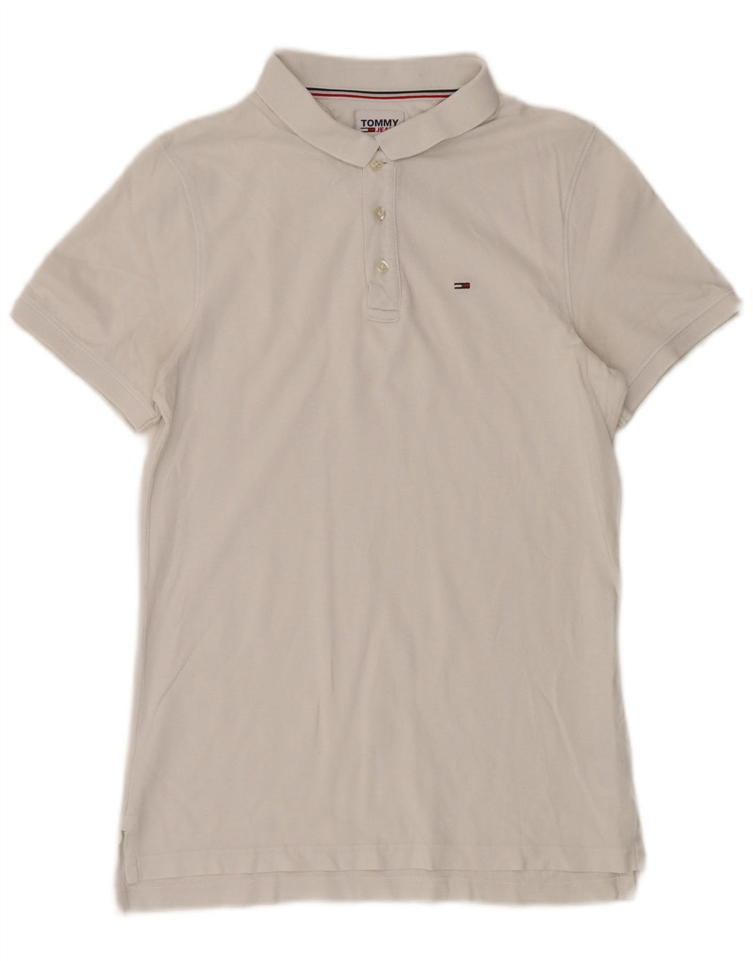 Polo da uomo Tommy Hilfiger in cotone bianco medio