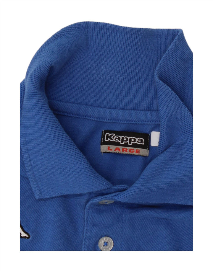 KAPPA Mens Polo Shirt Medium Blue Vintage Kappa and Second-Hand Kappa from Messina Hembry 