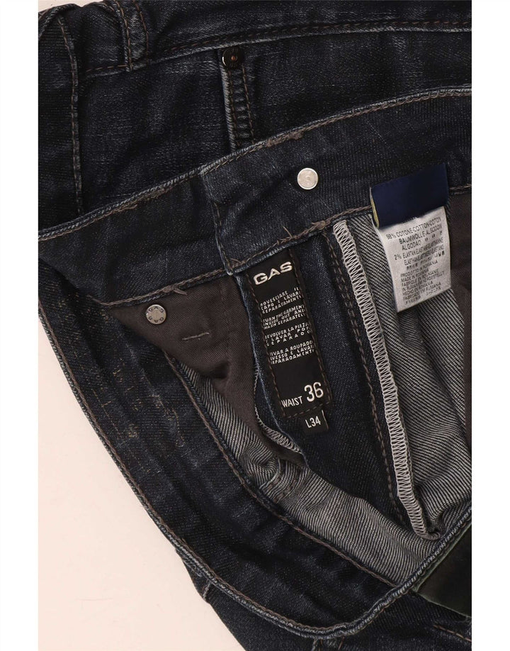 Jeans dritti da uomo Gas W36 L34 cotone blu navy