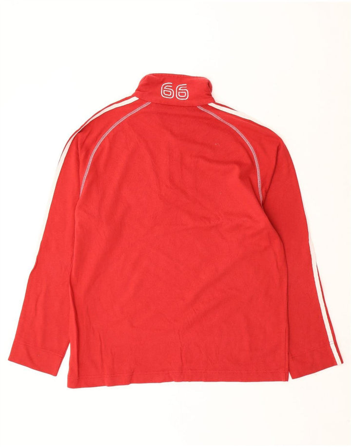 SERGIO TACCHINI Top da tuta pullover con zip grafica da uomo, grande rosso