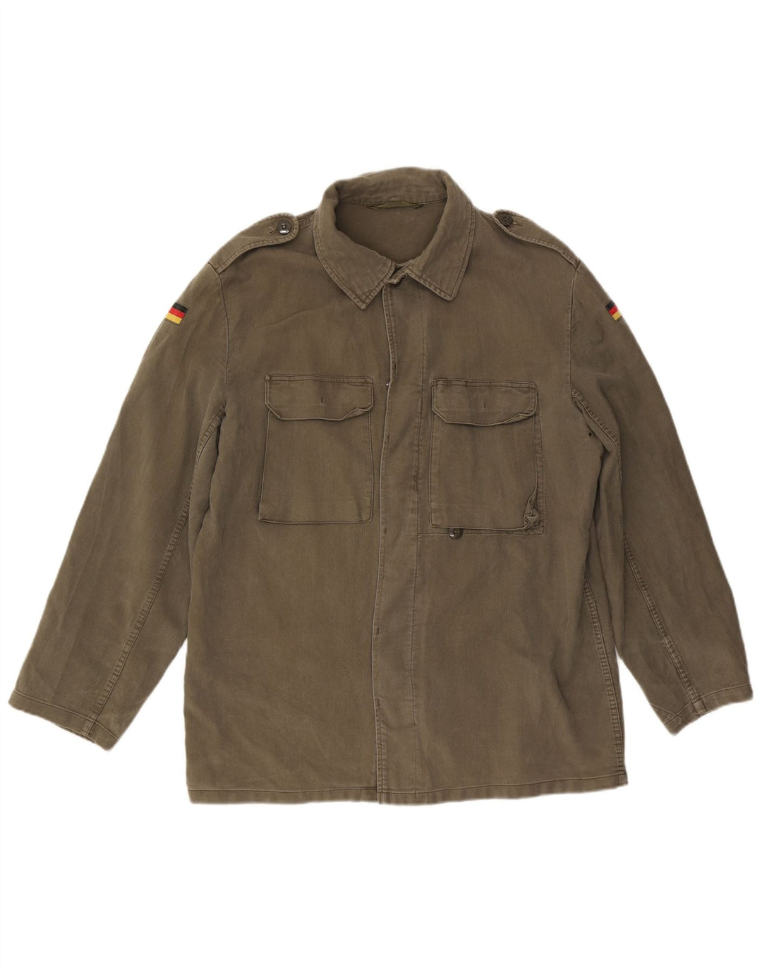 Giacca militare vintage da uomo UK 40 Large Green Army