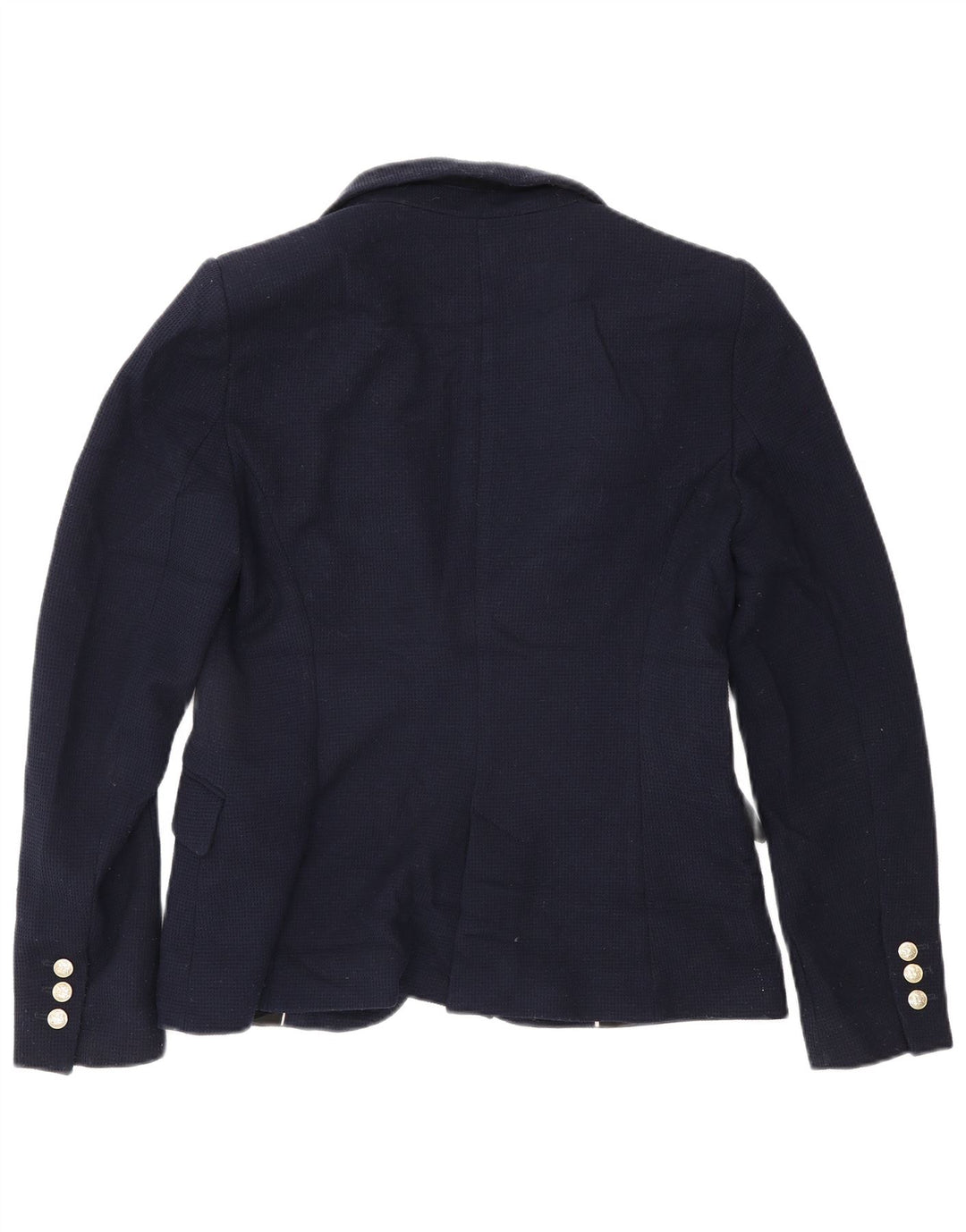 Giacca blazer da donna a 1 bottone Zara UK 14 grande poliestere blu navy