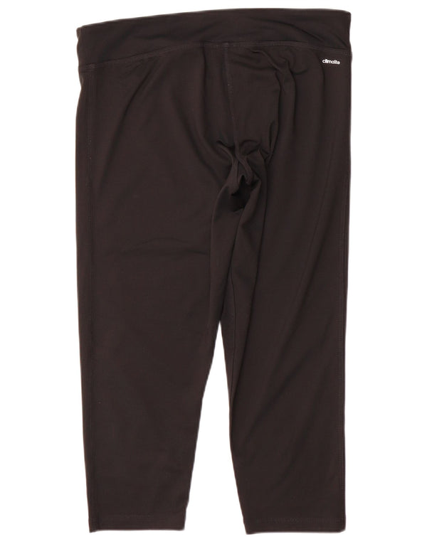 Leggings Adidas Climalite Capri da donna UK 16/18 Large Nero Poliestere