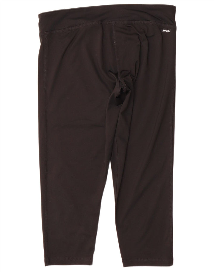 Leggings Adidas Climalite Capri da donna UK 16/18 Large Nero Poliestere