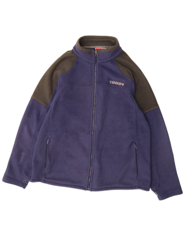 TOG 24 Giacca in pile da uomo UK 44 2XL Poliestere color block blu