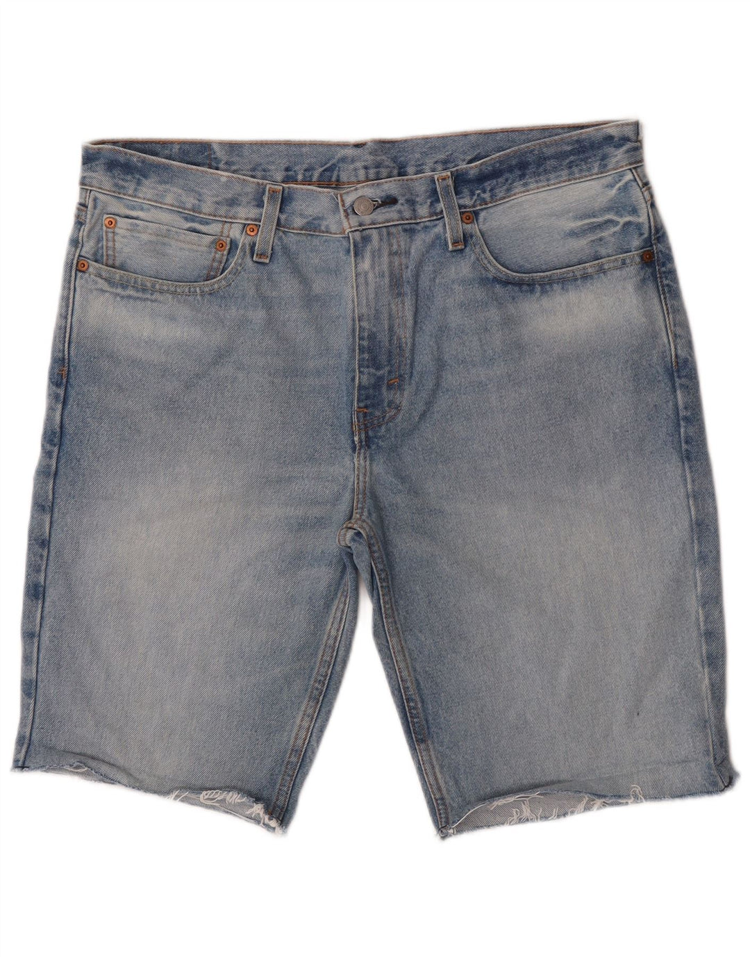 Pantaloncini di jeans Levi's 511 da uomo W36 grandi in cotone blu