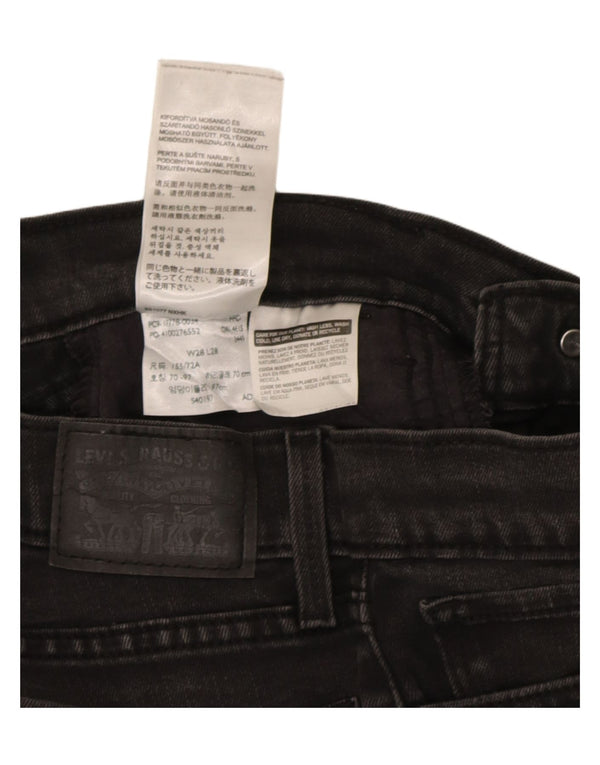 Jeans Levi's da donna 710 super skinny W28 L28 cotone nero