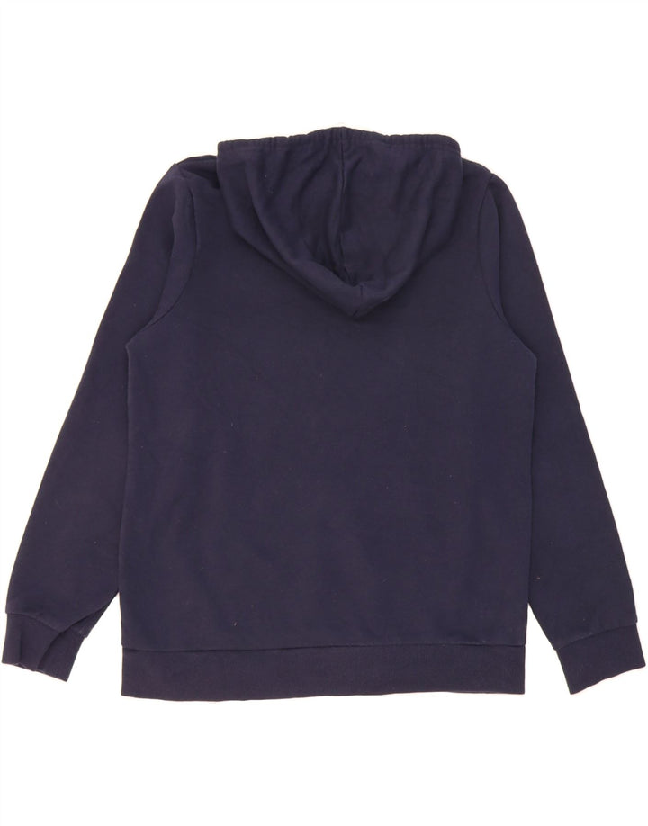FILA Mens Hoodie Jumper Medium Navy Blue Cotton Vintage Fila and Second-Hand Fila from Messina Hembry 