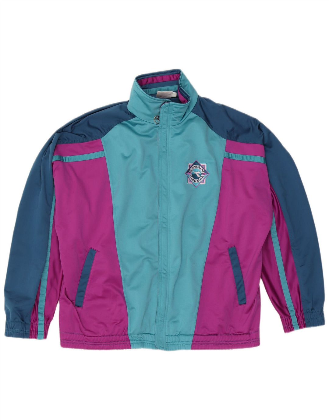 Giacca da tuta da uomo Diadora UK 44 XL multicolore Colourblock