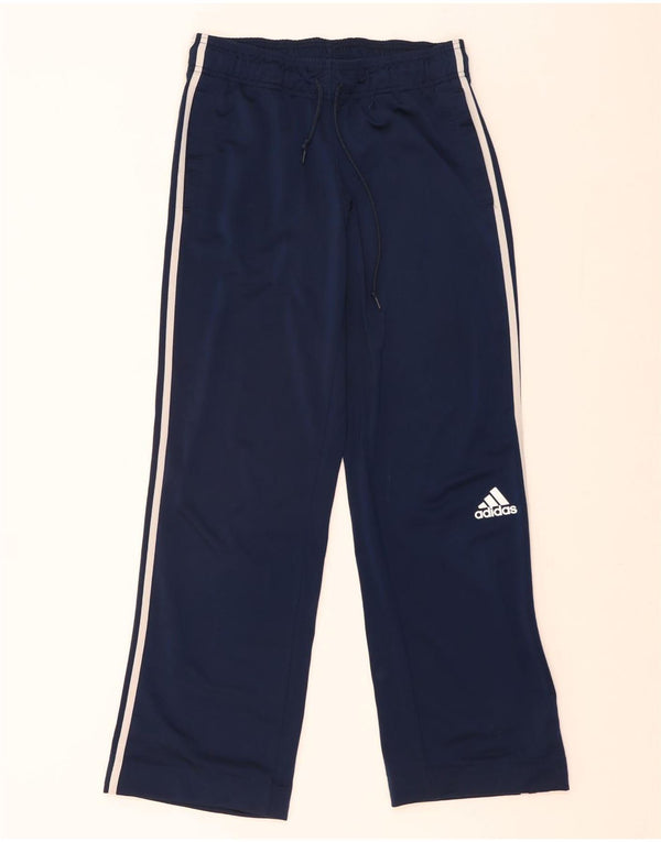 Pantaloni da tuta da uomo Adidas medi in poliestere blu navy