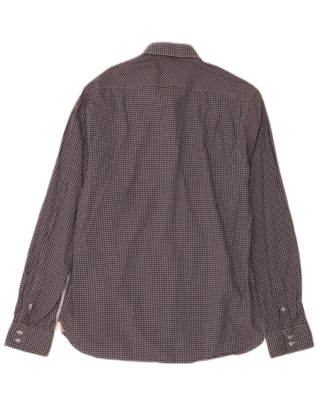Camicia da uomo Ben Sherman taglia 16 grande cotone a quadretti viola