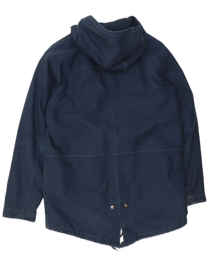 Giacca Parka da uomo con cappuccio Carhartt UK 42 XL Poliestere blu navy
