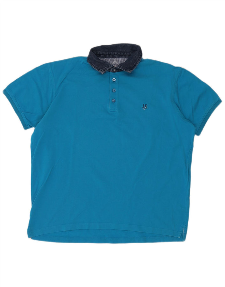 Polo da uomo HARMONT & BLAINE 2XL cotone blu