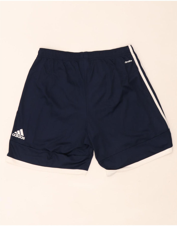 Pantaloncini sportivi Adidas Climalite da uomo di grandi dimensioni in poliestere blu navy