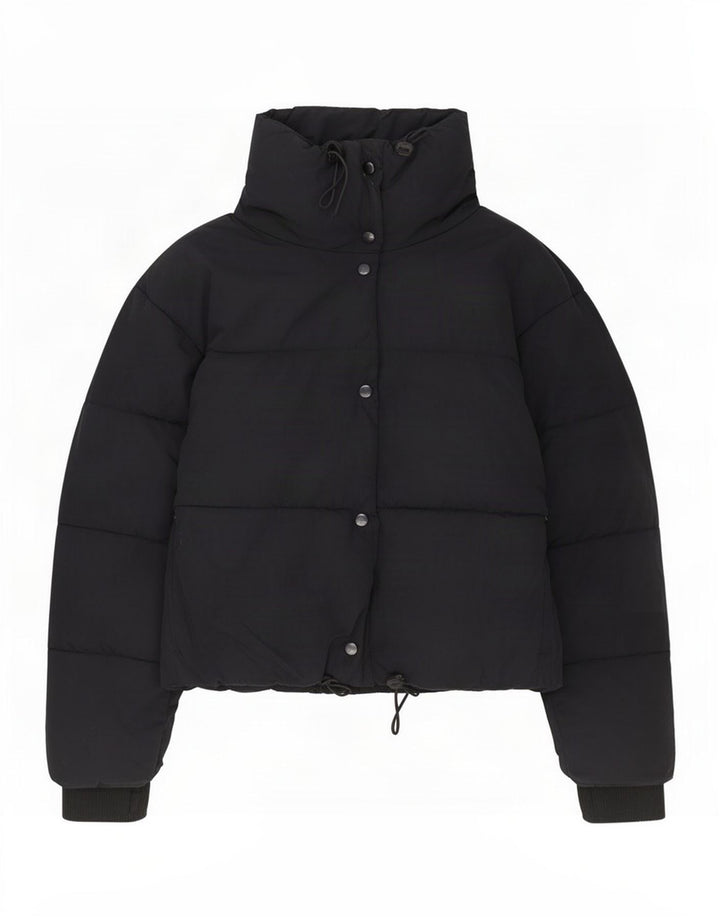 Giacca imbottita oversize da donna Zara UK 10 piccola in poliestere nero