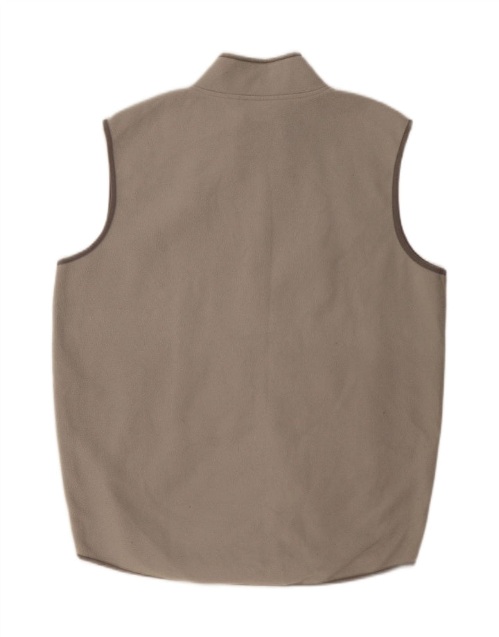 FILA Mens Fleece Gilet UK 40 Large Grey Polyester