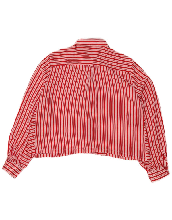 Camicetta corta da donna Benetton UK 18 XL a righe rosse