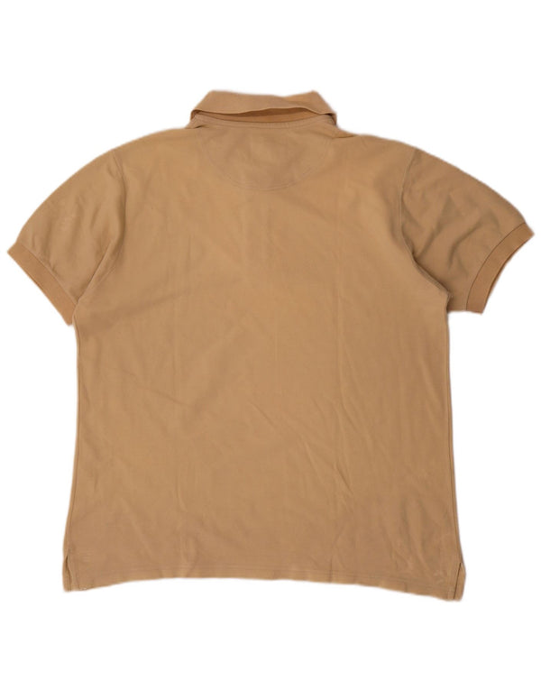 Polo da uomo vestibilità regolare Murphy & Nye grande in cotone beige