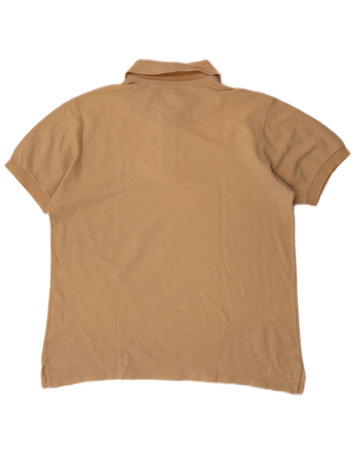 Polo da uomo vestibilità regolare Murphy & Nye grande in cotone beige