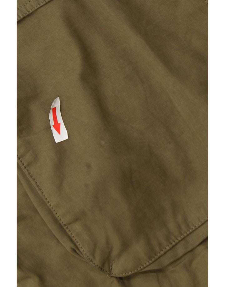 Giacca Parka con cappuccio da donna Marks & Spencer UK 18 XL Poliestere kaki