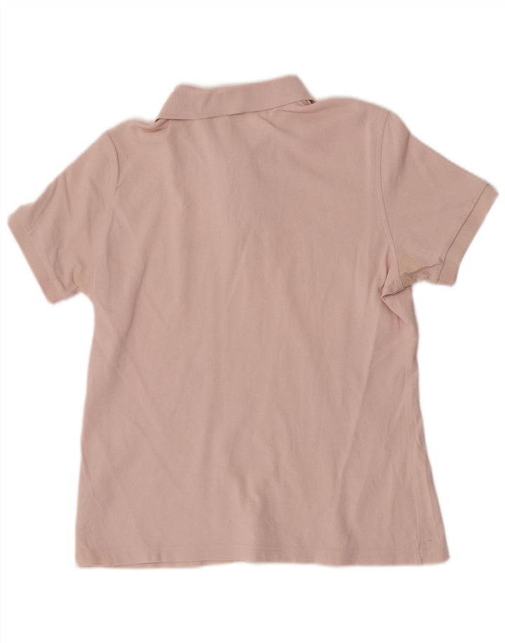 Polo da donna Burberry UK 16 grande cotone rosa