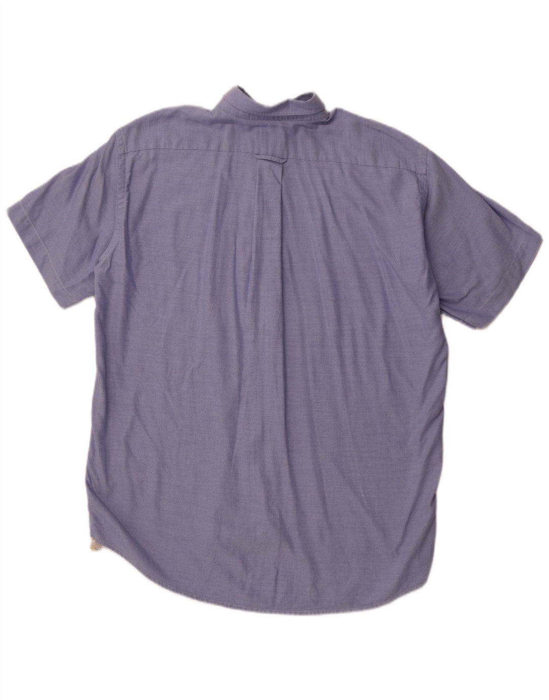 LACOSTE Camicia a maniche corte da uomo taglia 41 grande cotone blu