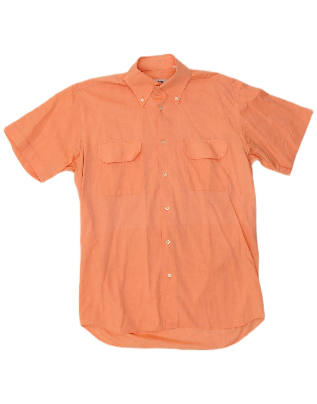Camicia a maniche corte da uomo Coveri taglia 39 15 1/2 arancione medio