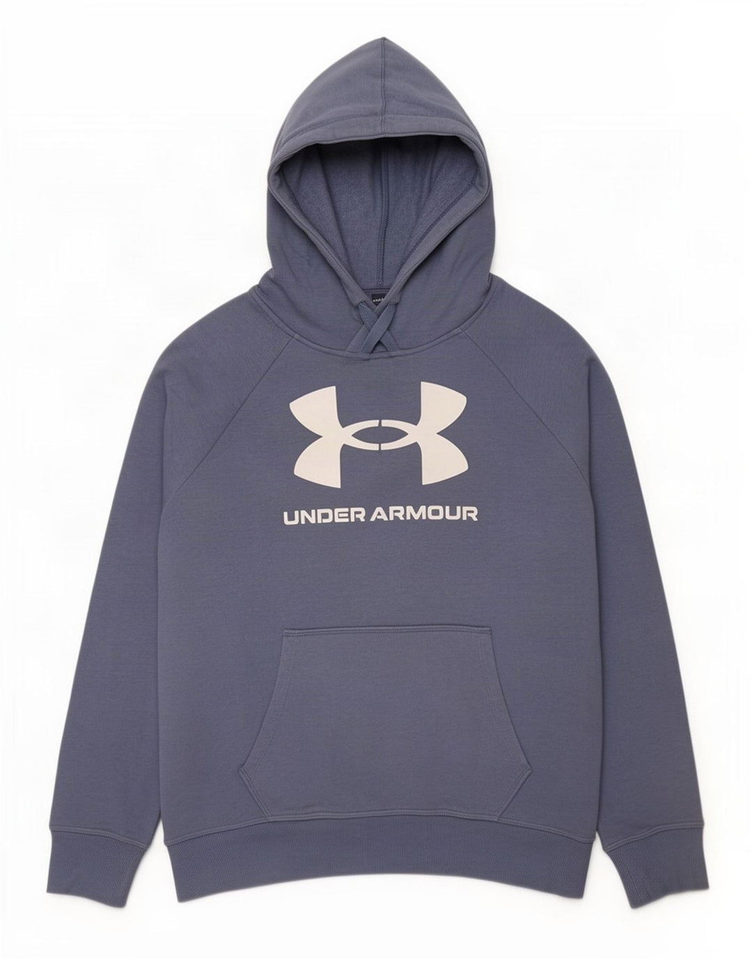 Felpa con cappuccio grafica da uomo Under Armour in cotone blu medio
