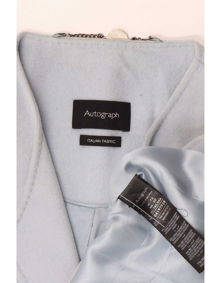 Cappotto autografo da donna Marks & Spencer UK 12 blu medio classico