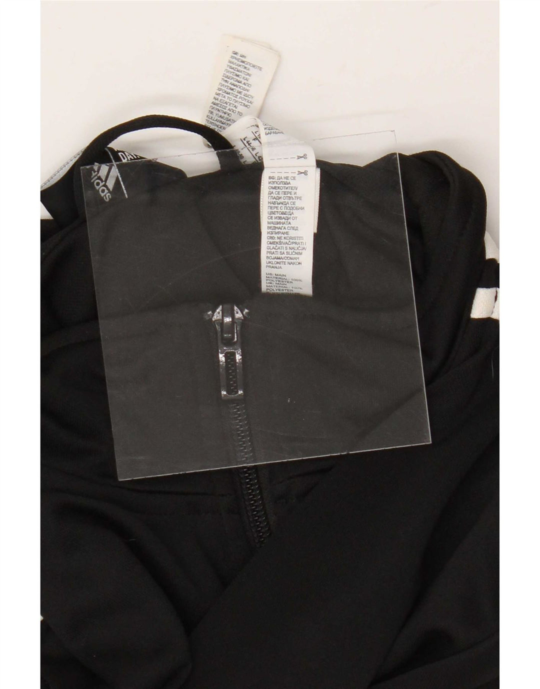 Giacca da tuta da donna Adidas UK 16/18 Large Nero Poliestere