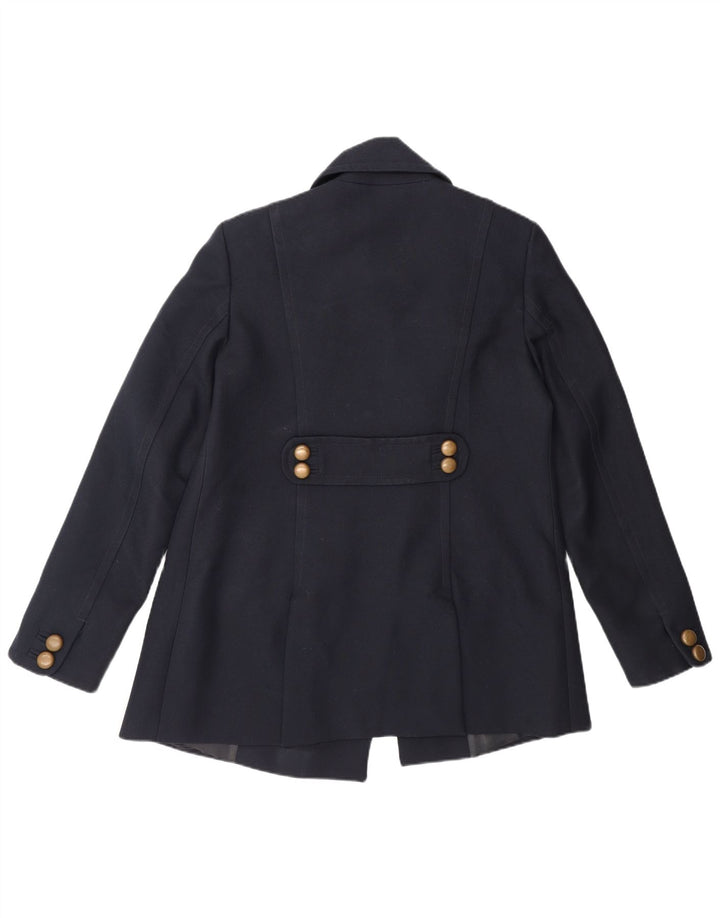 Cappotto da marinaio da donna French Connection UK 12 medio blu navy Poliestere