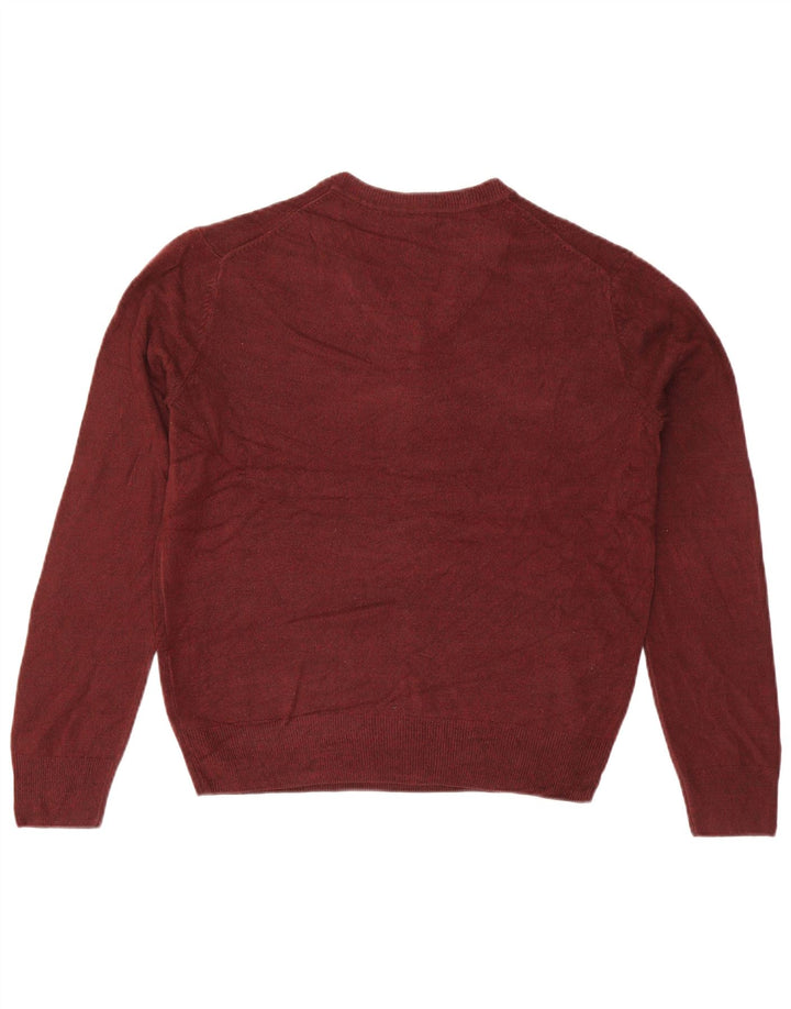 Maglione da uomo con scollo a V Dockers grande acrilico bordeaux