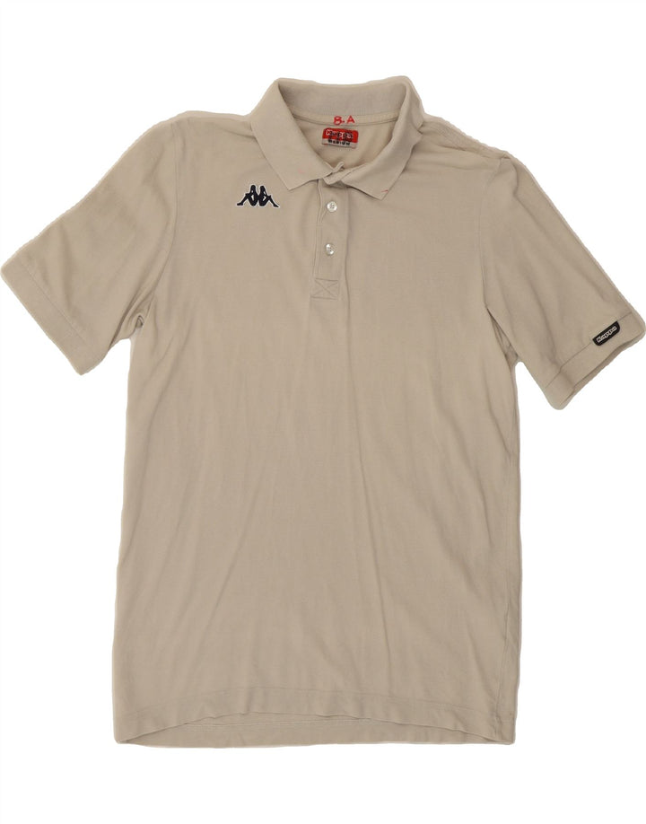 KAPPA Mens Polo Shirt Medium Beige Cotton Vintage Kappa and Second-Hand Kappa from Messina Hembry 