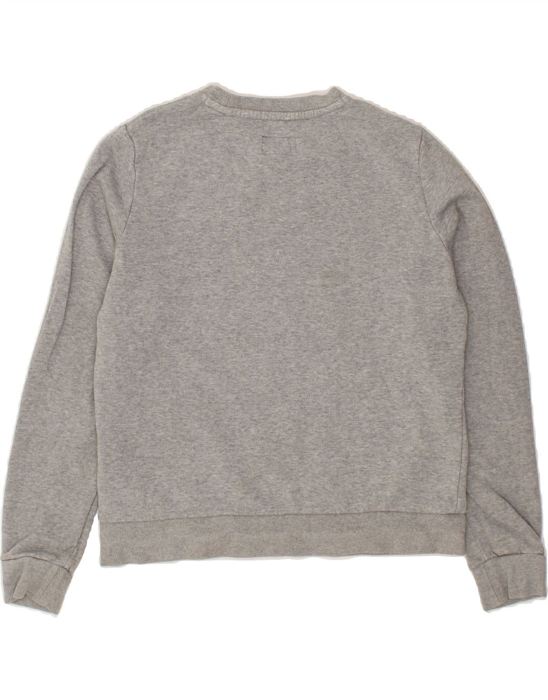 CONVERSE Womens Crop Sweatshirt Jumper UK 16 Large Grey Cotton Vintage Converse and Second-Hand Converse from Messina Hembry 