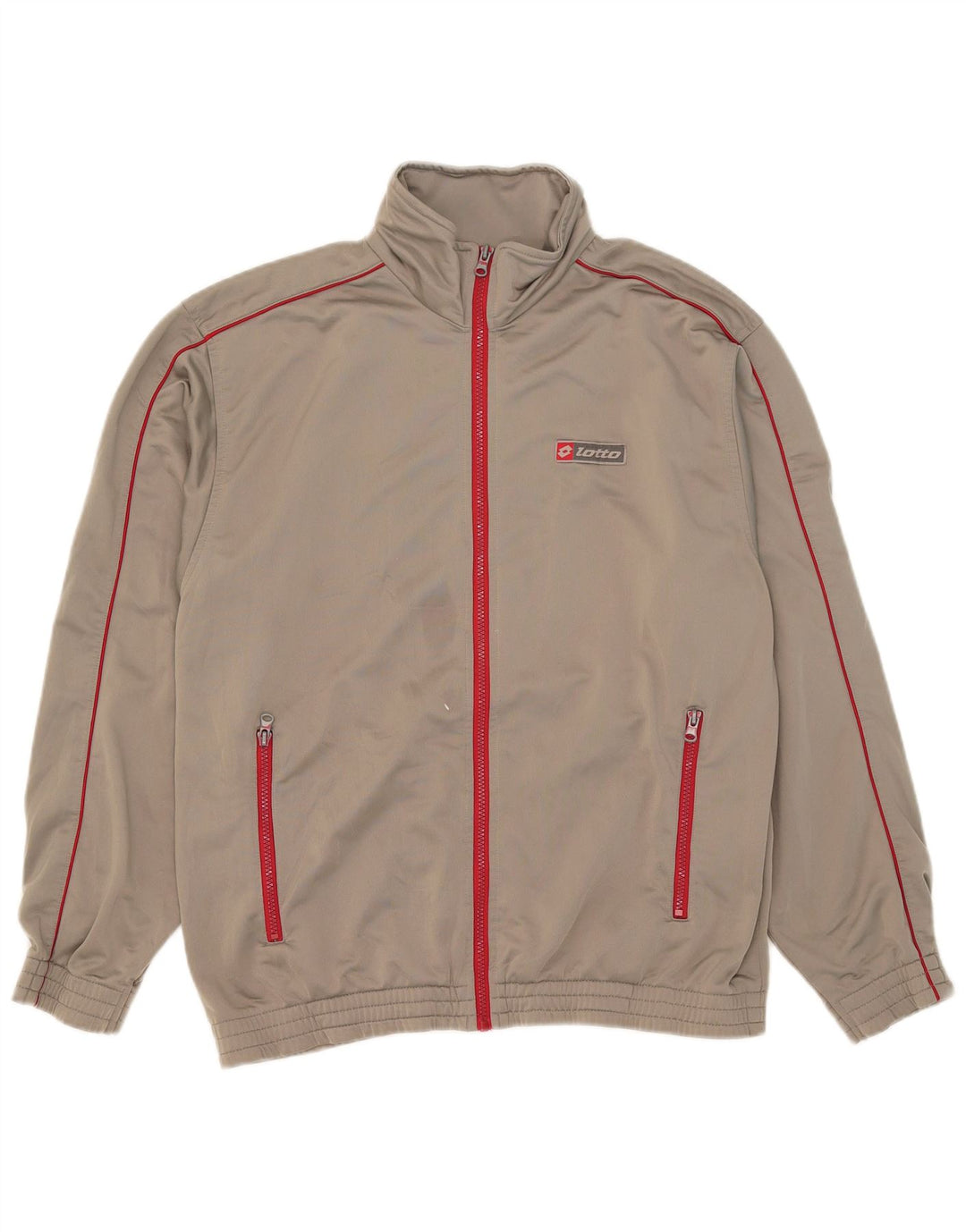 Giacca da tuta da uomo Lotto UK 40/42 Large Grigio Poliestere