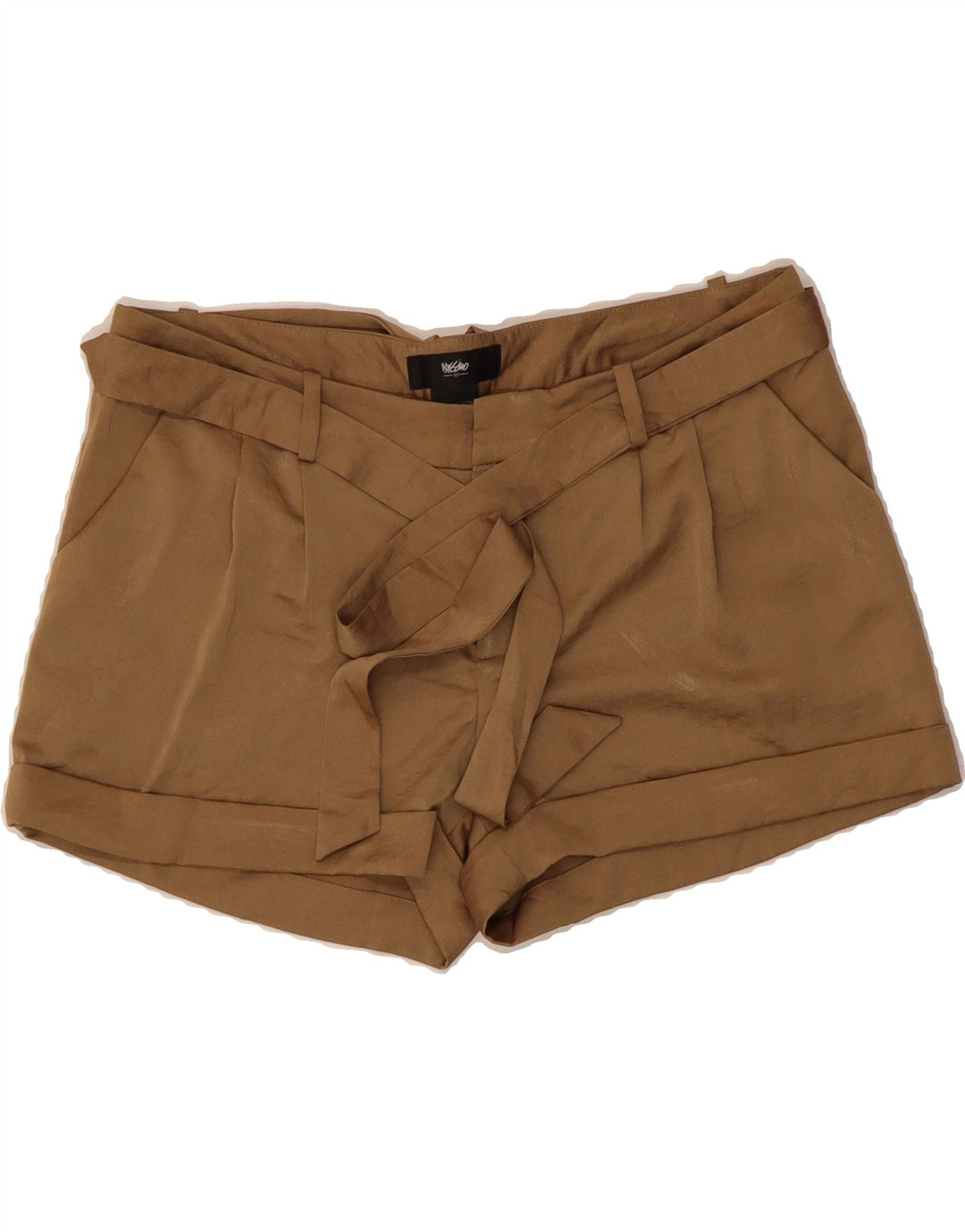 MOSSIMO Womens Pegged Chino Shorts US 8 Medium W34  Brown Polyester Vintage Mossimo and Second-Hand Mossimo from Messina Hembry 