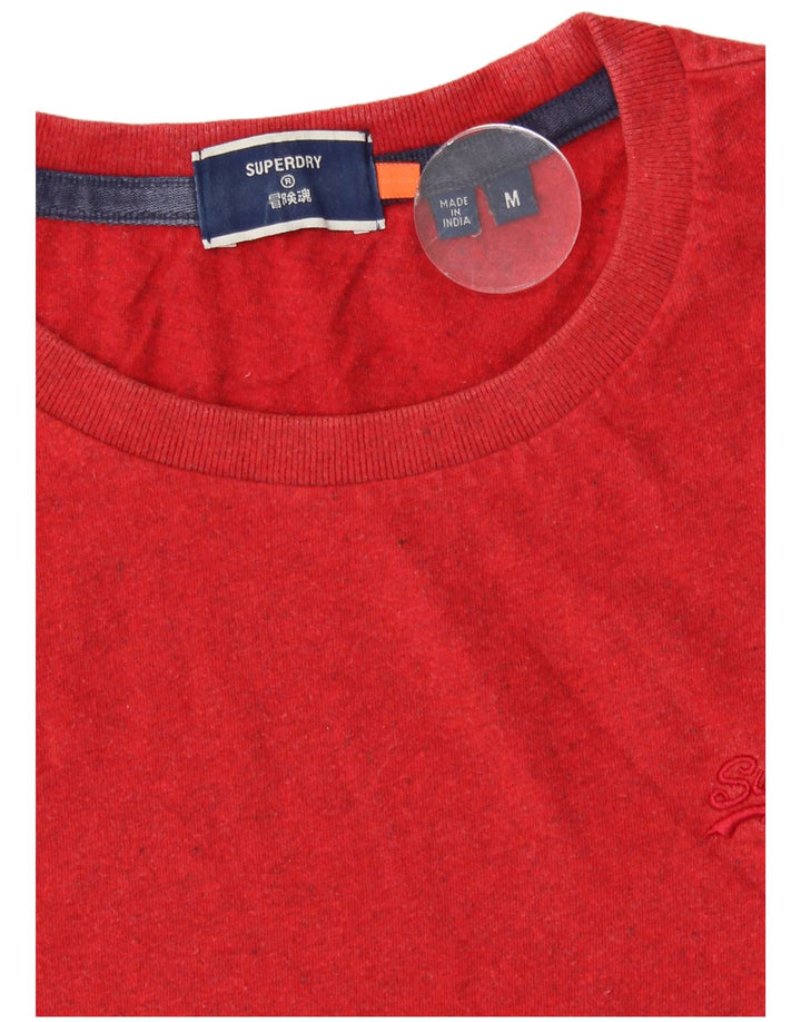 T-shirt da uomo Superdry Top rosso medio in cotone
