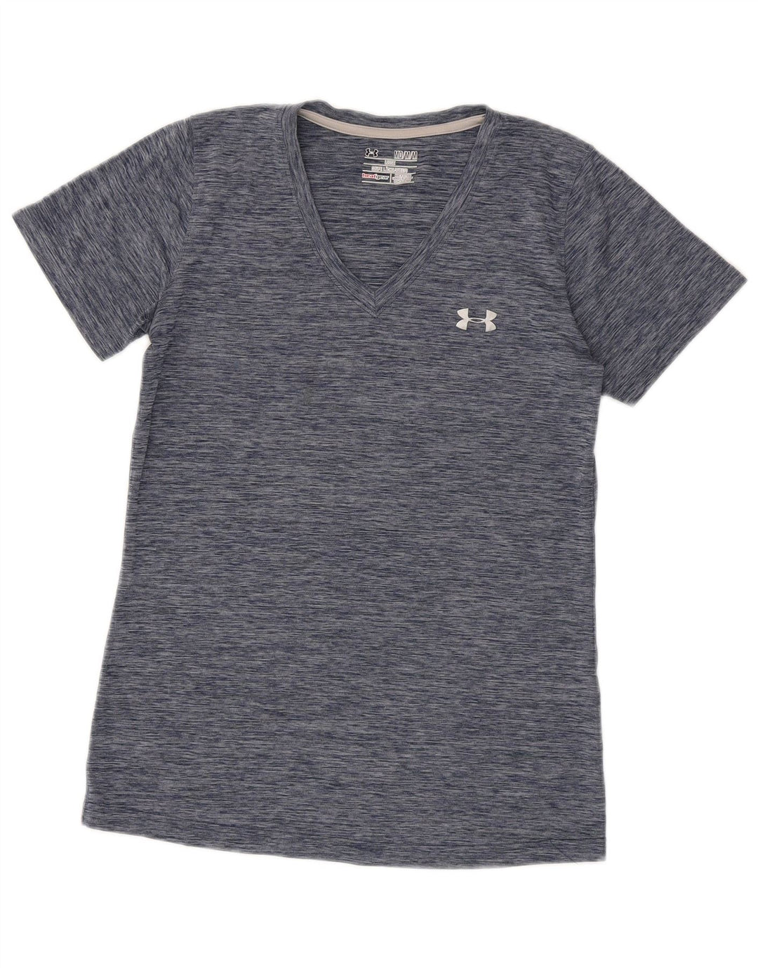 Maglietta Under Armour da donna Heat Gear UK 12 Medium Navy Blue Flecked