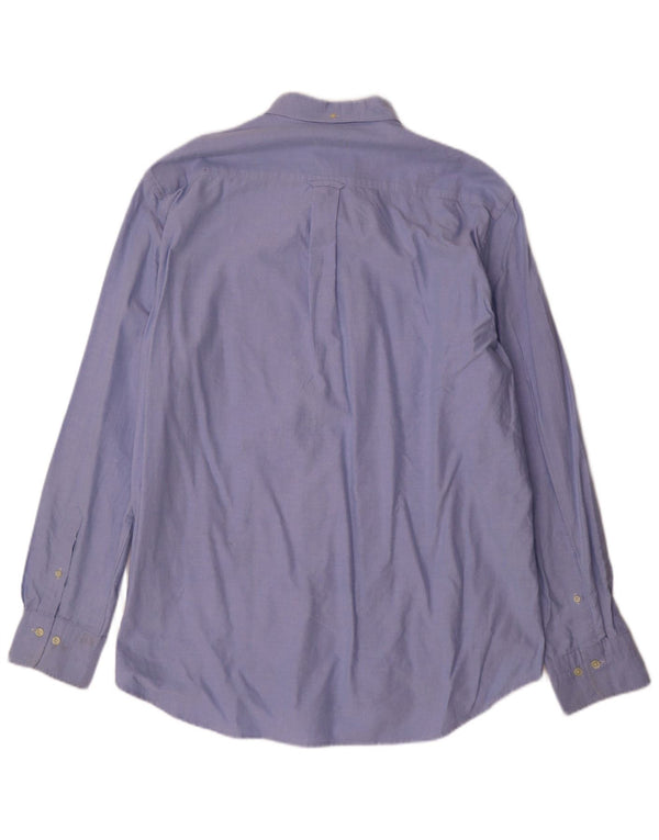 Gant Camicia da uomo vestibilità regolare taglia 43/44 17 1/2 XL cotone blu